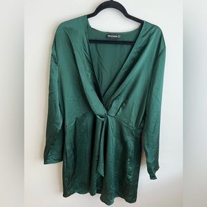 PrettyLittleThing Emerald Green Dress